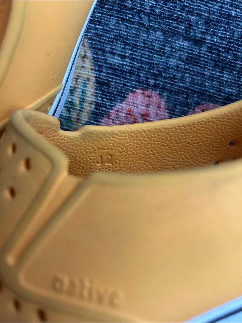 Native Kids Yellow Sneakers, Size 2